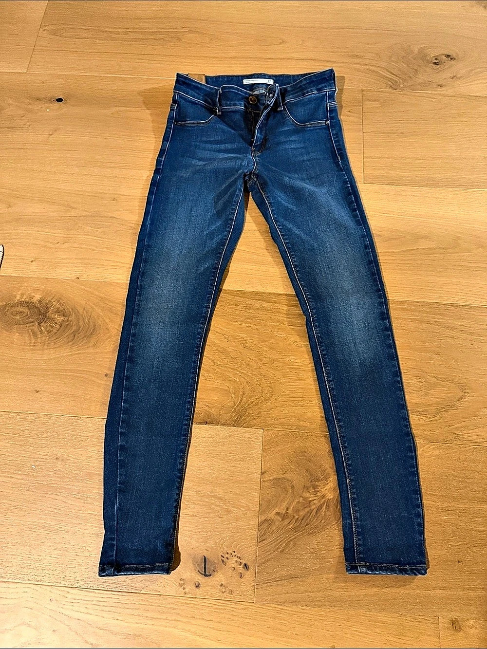 Zara Trafaluc Embrace Denim Skinny Jeans Blue Size 8